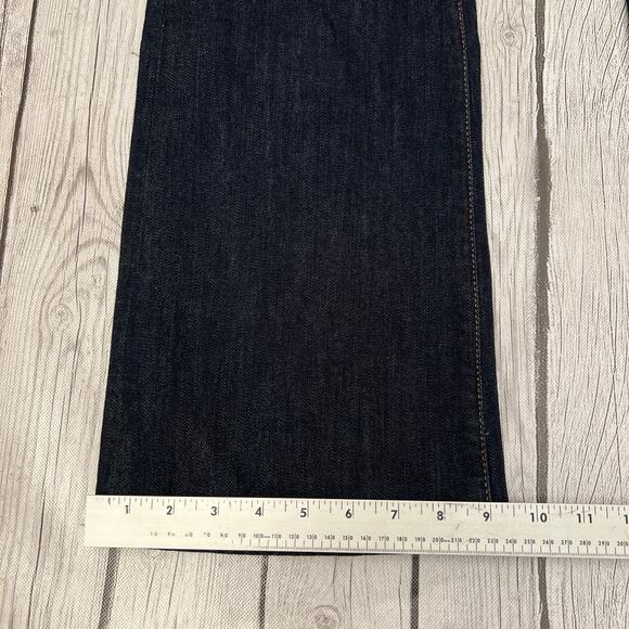 a.n.a-Tall Womens Mid Rise Slim Fit Bootcut Leg Dark Blue Jean Size 18 TALL - Picture 6 of 12